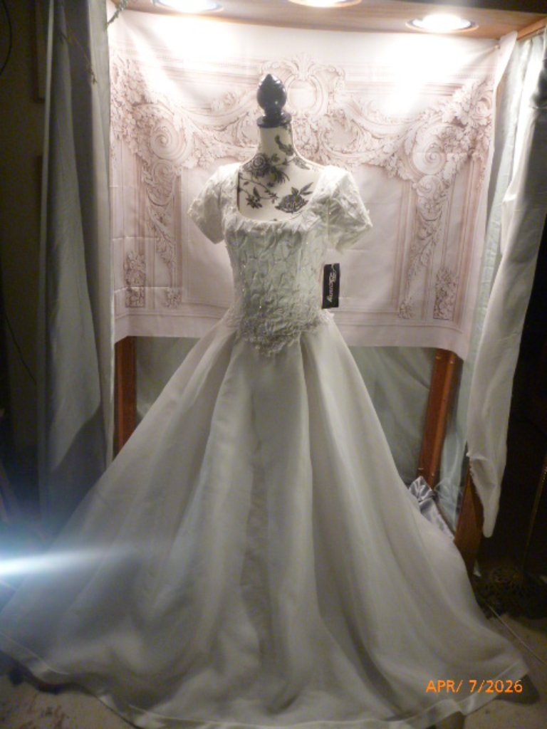 White Satin Bonny Wedding Gown